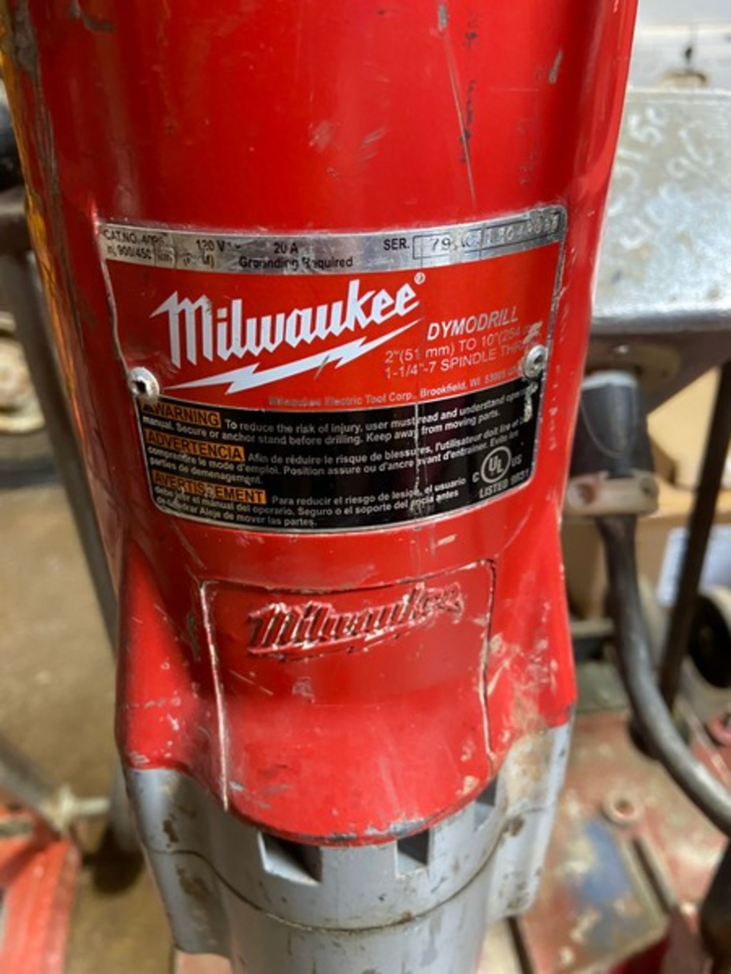 Milwaukee Dymodrill Core Drill, S/N 798C315040096, 2”-10”, Mounted on Portable Stand (LOCATED IN - Image 3 of 4
