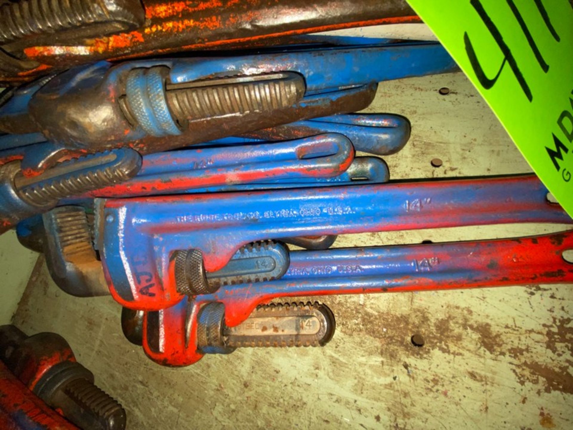 Lot of Assorted Rigid 14" Pipe Wrenches (LOCATED IN MONROEVILLE, PA) (RIGGING, LOADING, & SITE - Image 3 of 3