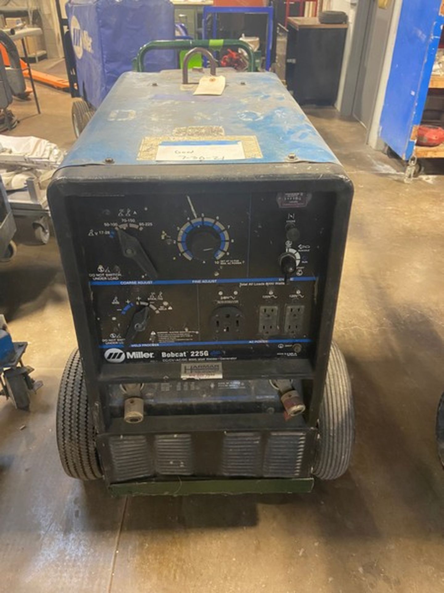 Miller Bobcat 225 Plus Welder/Generator, CC/CV / AC/DC Welder, 8000 Watt Generator, Mounted on - Image 5 of 10