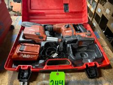 HILTI Cordless Rotary Hammer, M/N TE 6-A22, with Battery Charger & (1) Battery, with Hard Case (