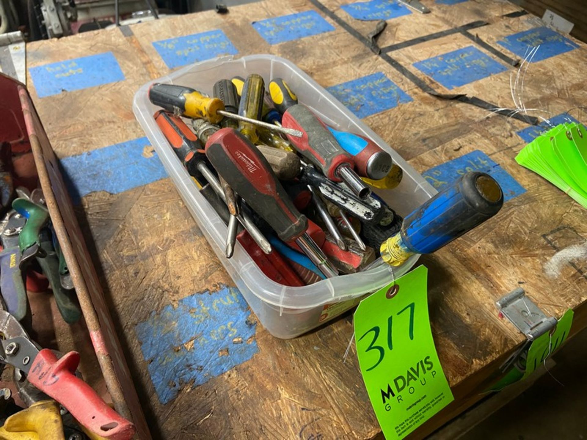 Assortment of Screw Drivers, Includes Plastic Bin (LOCATED IN MONROEVILLE, PA) - Image 2 of 3