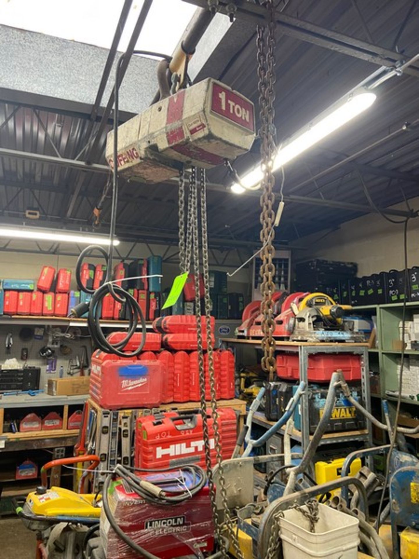 Coffing 1-Ton Electric Hoist (LOCATED IN MONROEVILLE, PA)(RIGGING, LOADING, & SITE MANAGEMENT