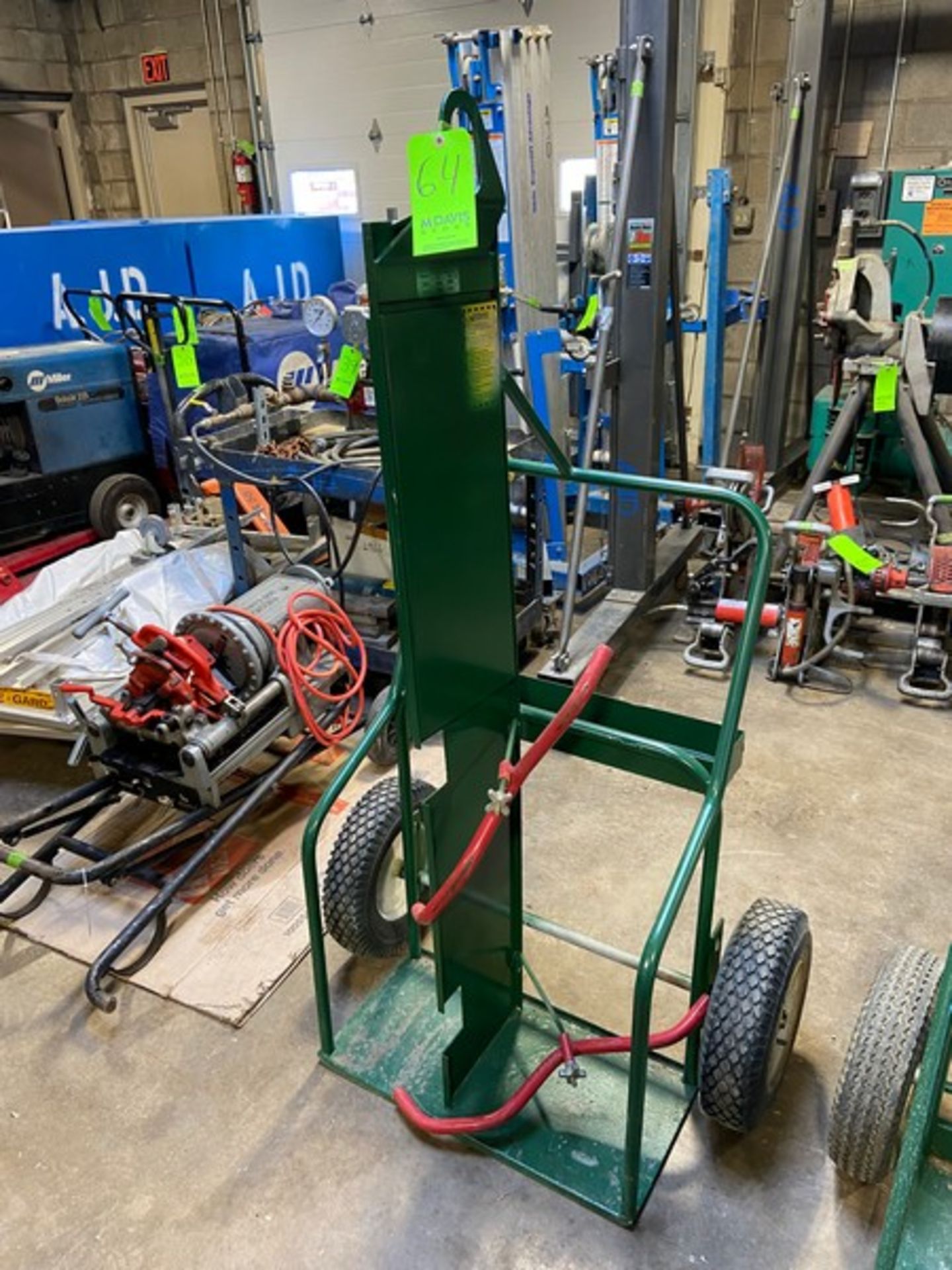 Dual Cyinder Cart, Mounted on (2) Rubber Tires (LOCATED IN MONROEVILLE, PA)(RIGGING, LOADING, & SITE