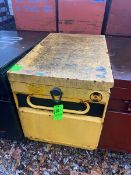 Gang Box, with Hinge Lid, Overall Dims.: Aprox. 50” L x 32” W x 34” H, Mounted on Wheels (LOCATED IN