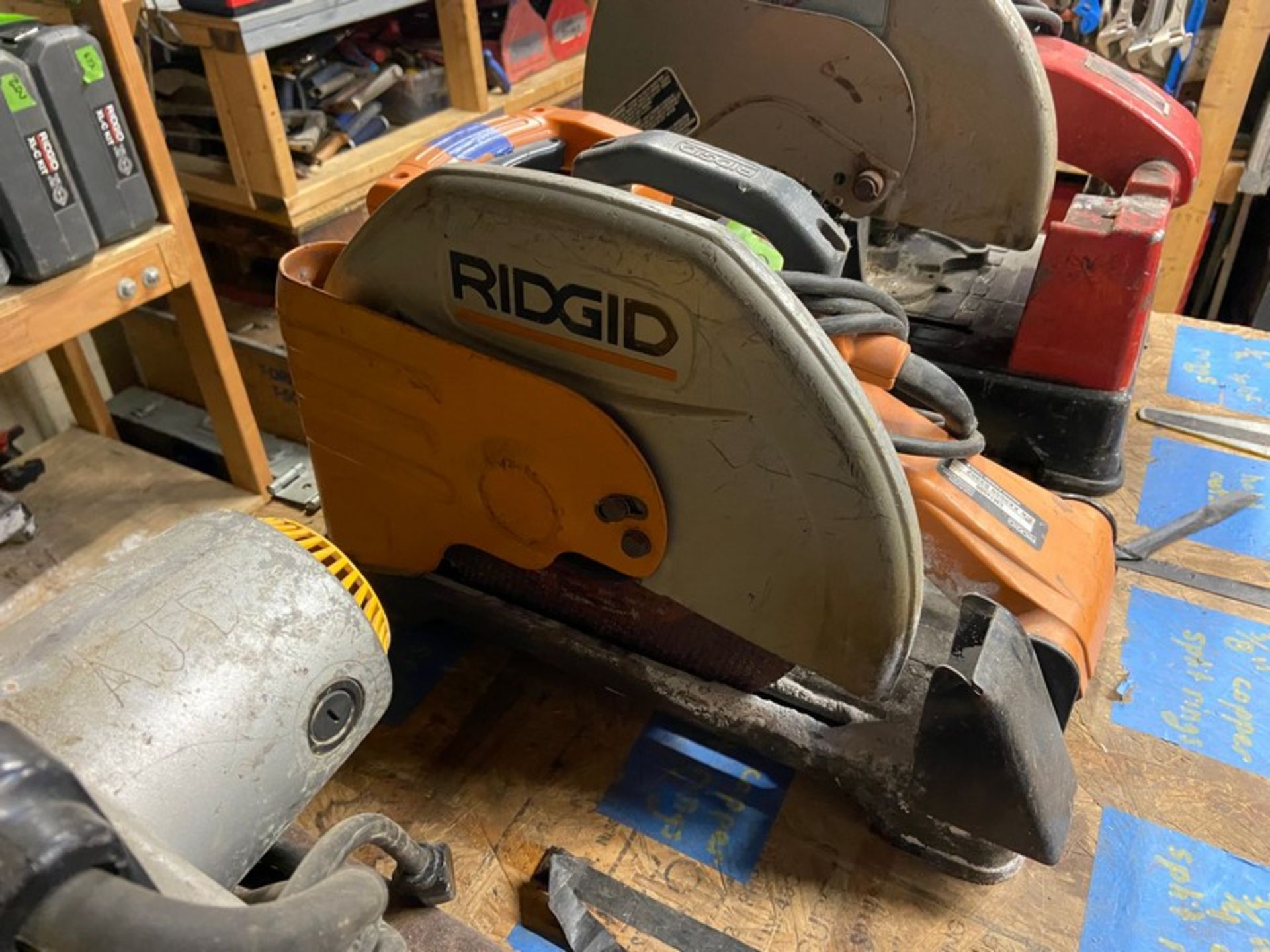 Rigid 14” Abrasive Chop Saw, M/N CM14500, S/N XX065 83302, with Blade (LOCATED IN MONROEVILLE, PA)( - Bild 9 aus 12