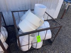Assortment of PVC Fittings, with Cage Tote (LOCATED IN MONROEVILLE, PA)