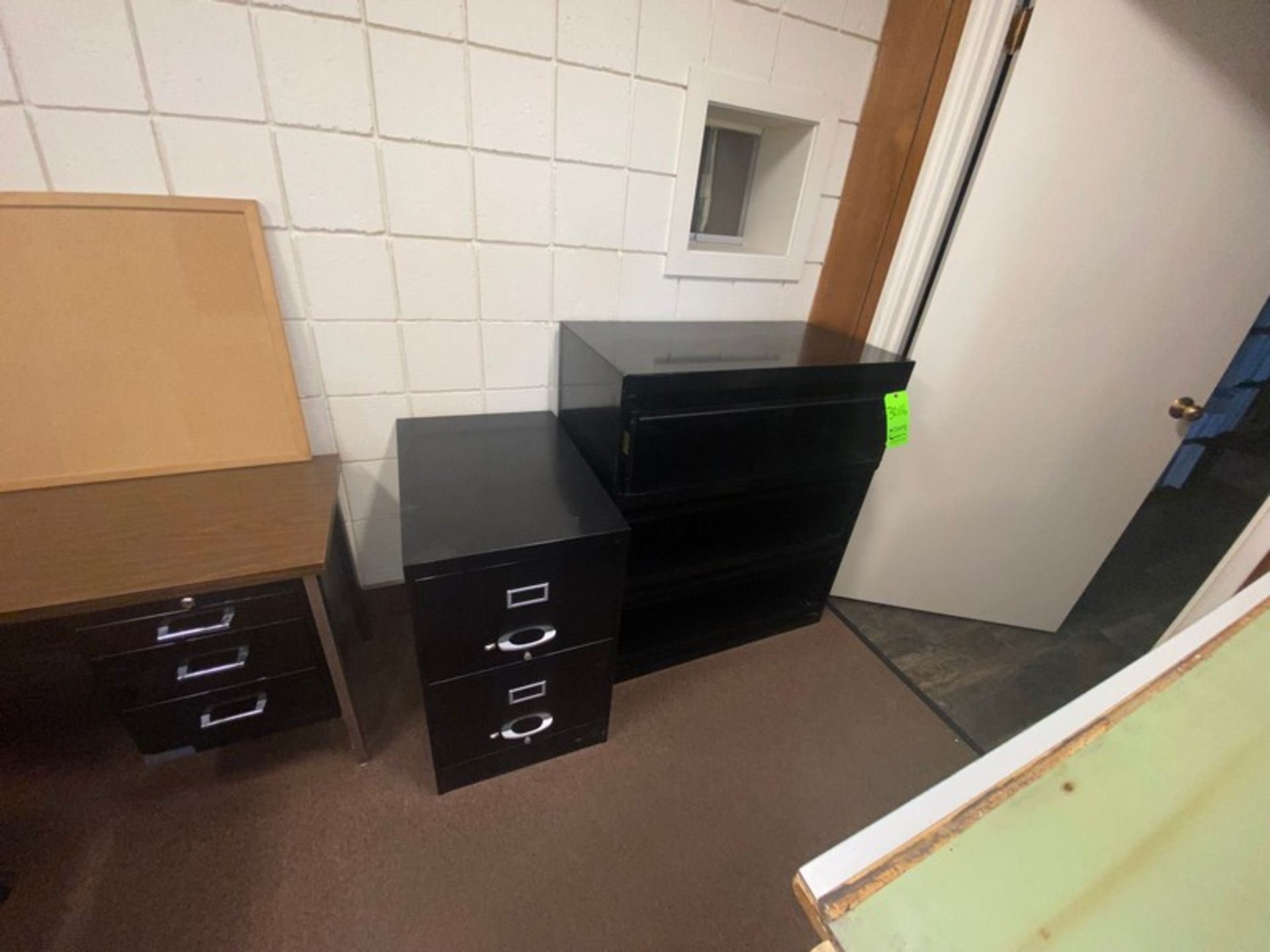 (1) Horizontal Filing Cabinet, (1) Vertical Filing Cabinet, (2) Drawer Filing Cabinet with L-Shape - Image 2 of 2