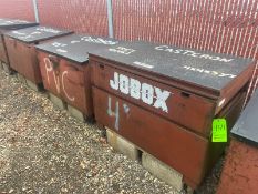 (6) Gang Box, with Hinge Lid, Overall Dims.: Aprox. 50” L x 32” W x 34” H, (3) of (6) are