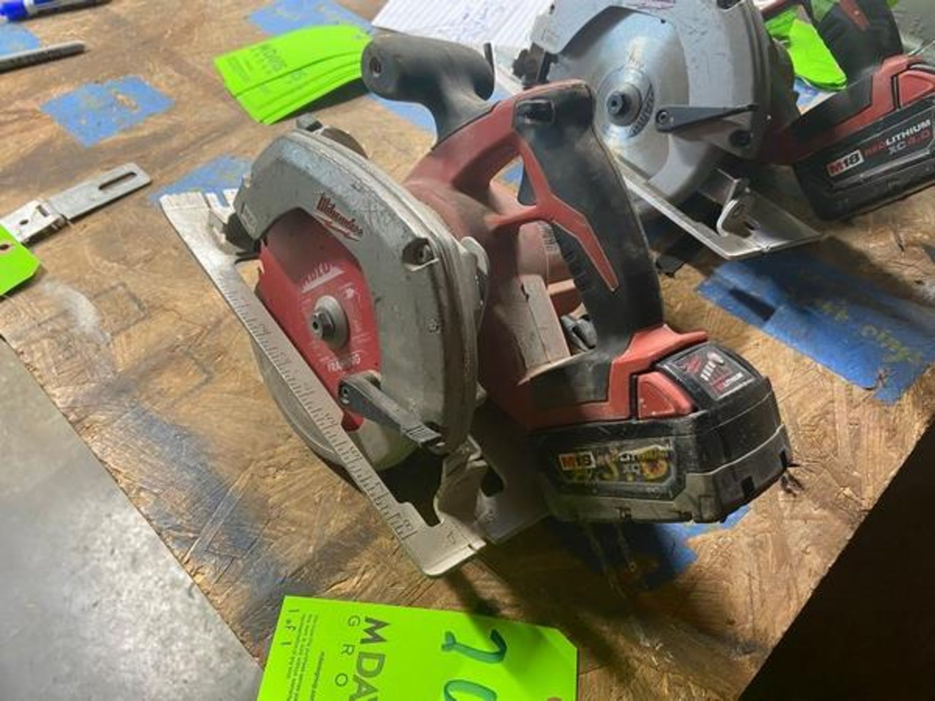 Milwaukee 6-1/2” Circular Saw, with M18 RedLithium XC 5.0 Battery (LOCATED IN MONROEVILLE, PA) - Image 7 of 12