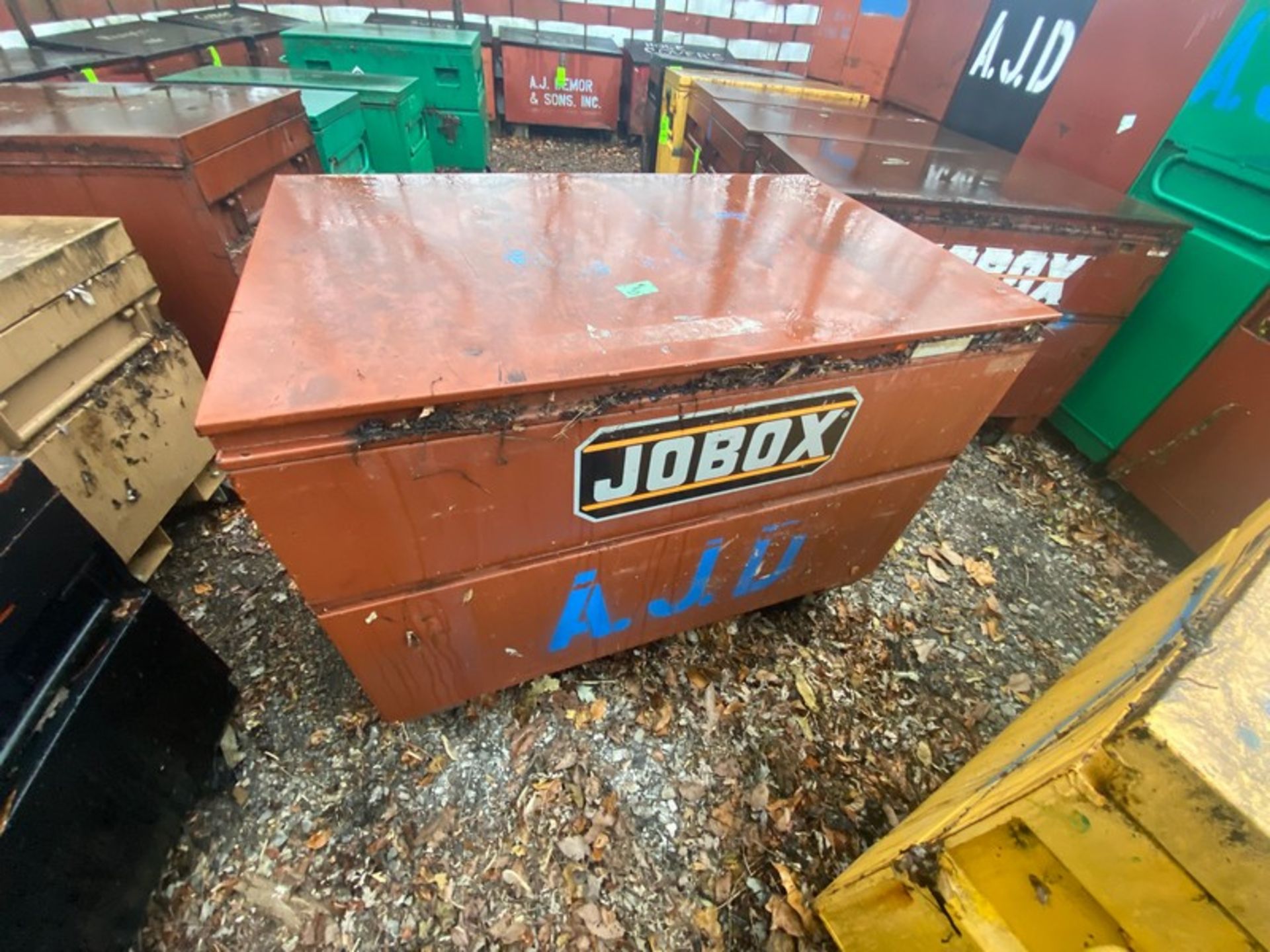 Jobox Gang Box, with Hinge Lid, Overall Dims.: Aprox. 50” L x 32” W x 34” H, Mounted on Wheels (