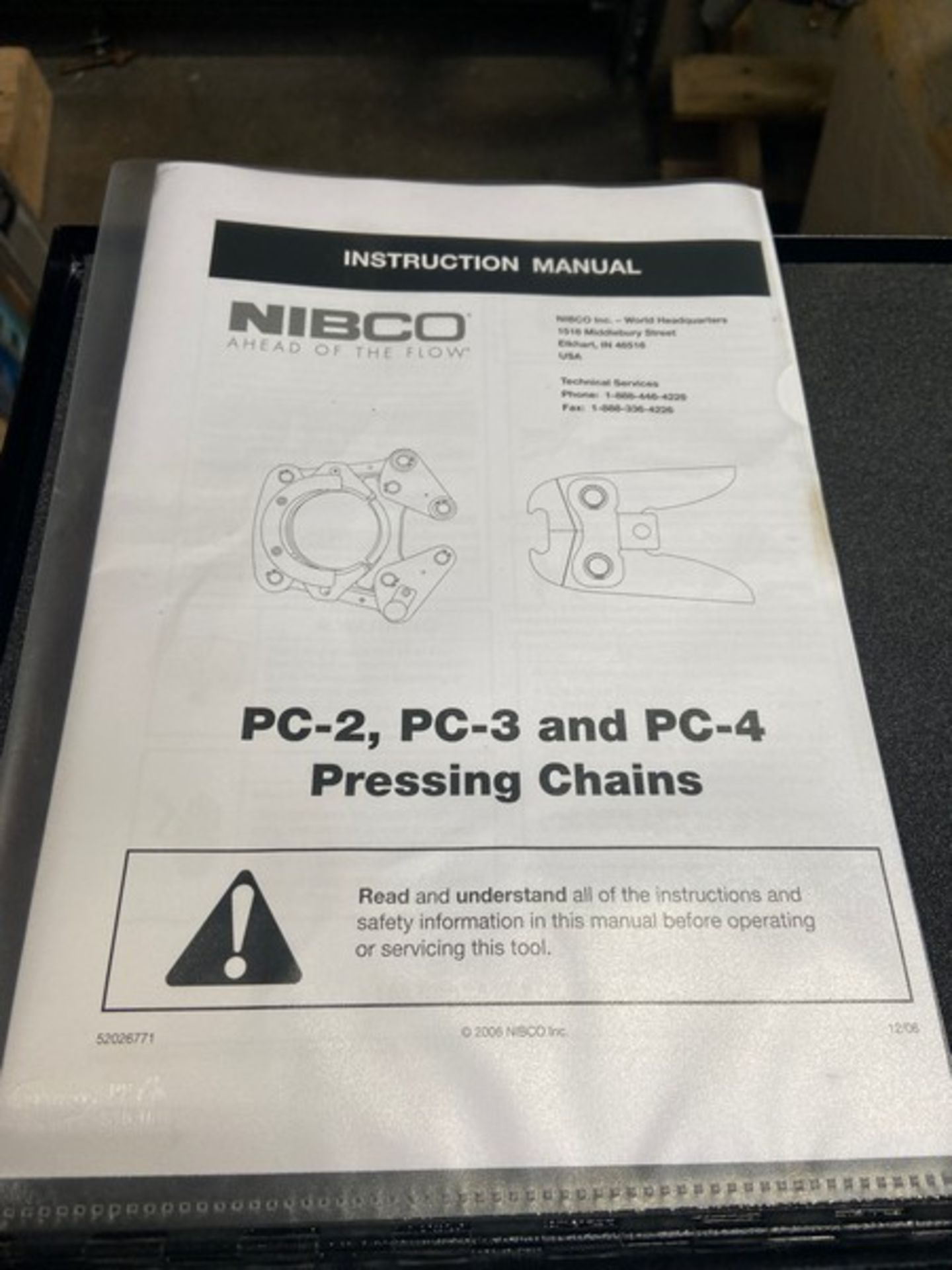 NIBCO 2-1/2” Pressing Chain, M/N PC-2, with Hard Case (LOCATED IN MONROEVILLE, PA) - Image 3 of 6