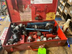 (2) T-Drill Tube End Knotcher, with Assorted Drill Bits, with Hard Case