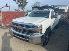 2015 Silverado 2500 HD Pick Up Truck, Model: K25903, VIN#: 1GC0KUEG0GZ125156, with Bed Rack and