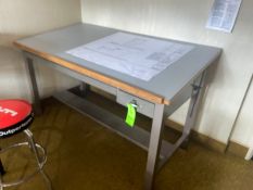 Drawing Table, Overall Dims. Aprox. 72” L x 38” W x 42” H (LOCATED IN MONROEVILLE, PA) (RIGGING,