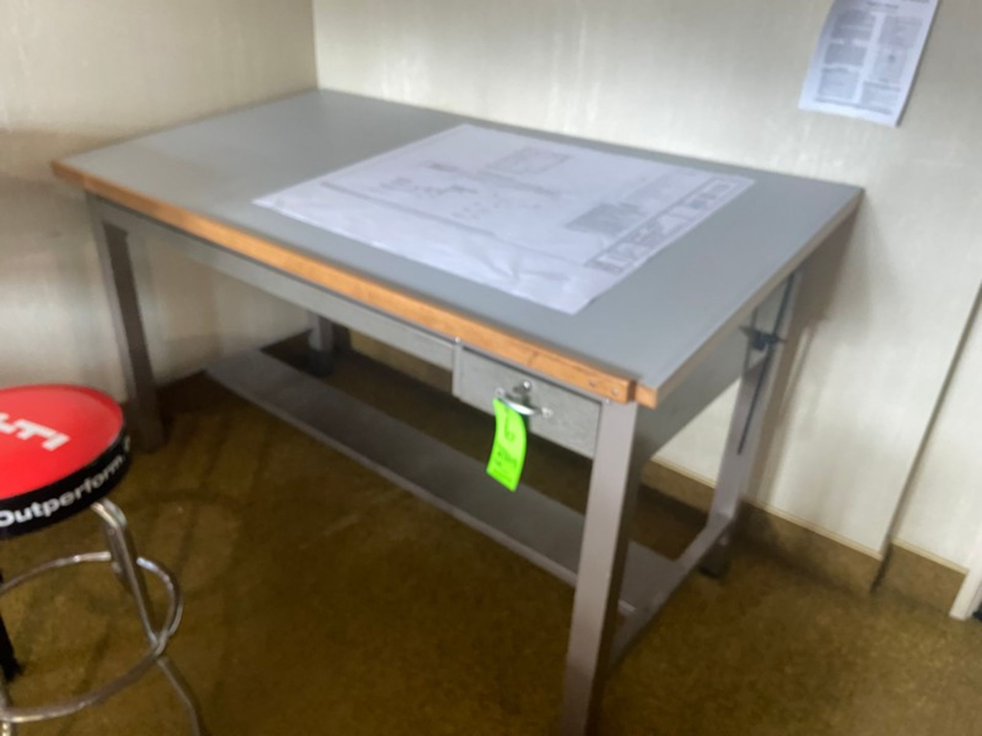 Drawing Table, Overall Dims. Aprox. 72” L x 38” W x 42” H (LOCATED IN MONROEVILLE, PA) (RIGGING,