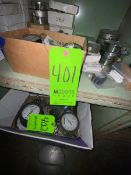 Lot of Assorted Gauges, Includes Some NEW MILJOCO Pressure Gauges & Used, Assorted Styes (LOCATED IN
