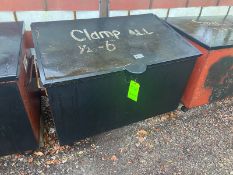 Gang Box, with Hinge Lid, Overall Dims.: Aprox. 50” L x 32” W x 34” H, with Assorted Clamp All 1/