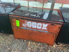 JOBOX Gang Box, with Hinge Lid, Overall Dims.: Aprox. 50" L x 32" W x 34" H, with Assorted 6"-12"