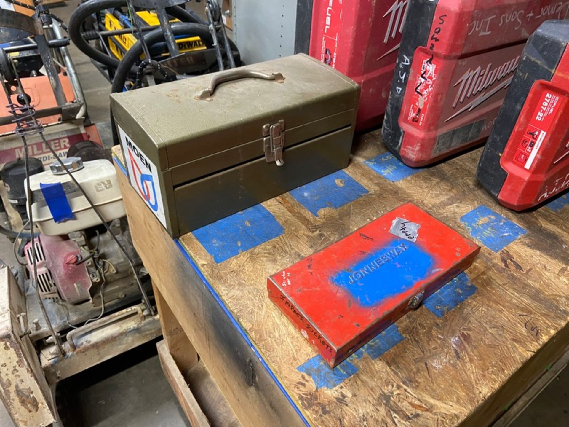 Lot of (3) Milwaukee Power Tools Empty Hard Cases, with (1) Jonnesway Impact Socket Case, & (1) - Image 2 of 4