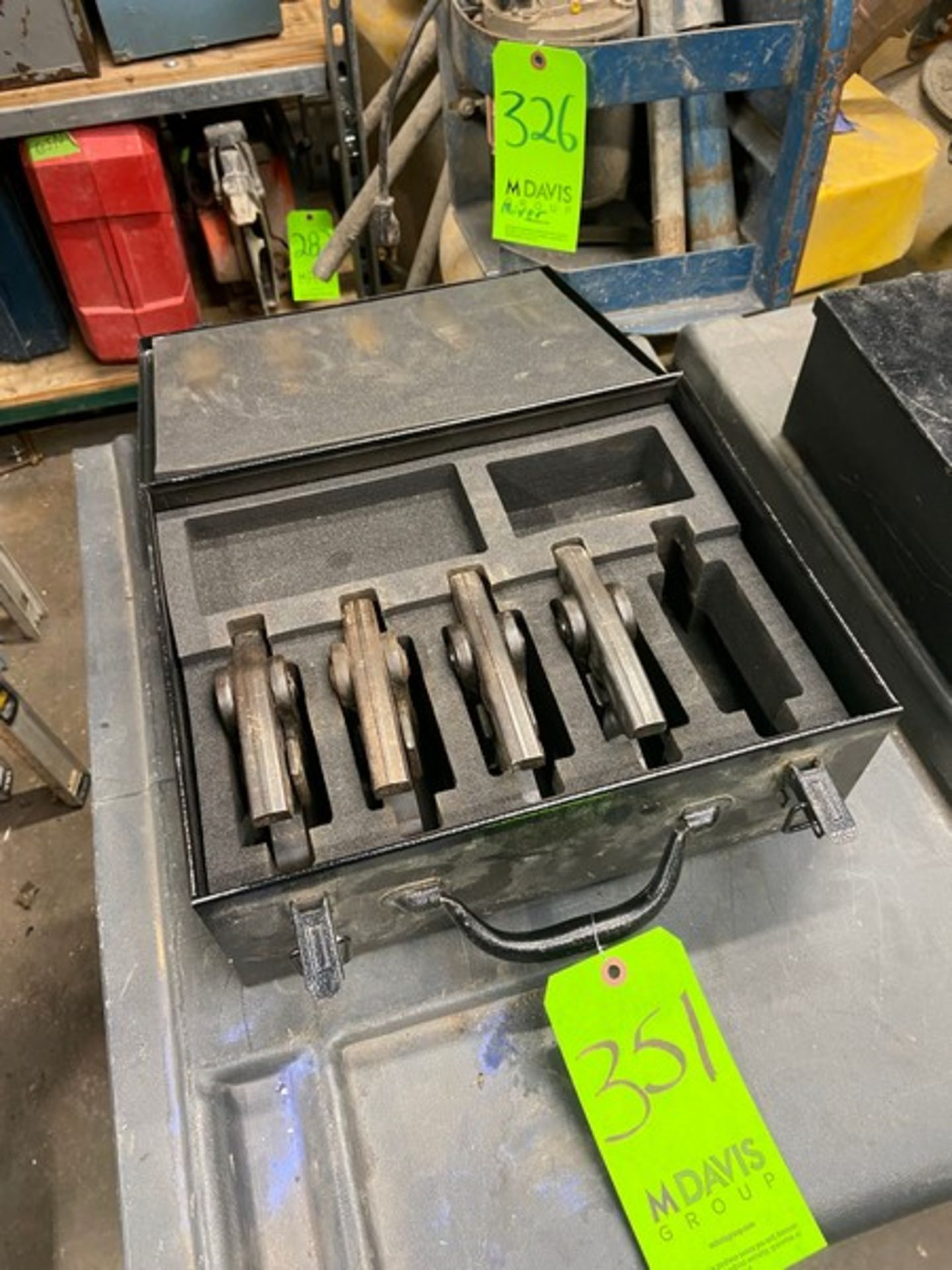 (4) NIBCO 1/2”-1-1/4” Std. Press Jaws, M/N PC-16S, with Hard Case (LOCATED IN MONROEVILLE, PA)