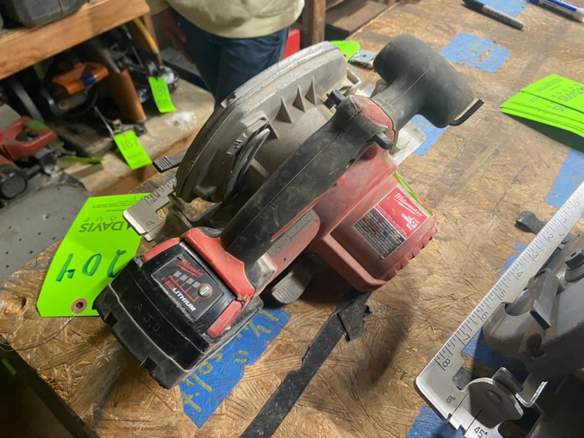 Milwaukee 6-1/2” Circular Saw, with M18 RedLithium XC 5.0 Battery (LOCATED IN MONROEVILLE, PA) - Image 8 of 12