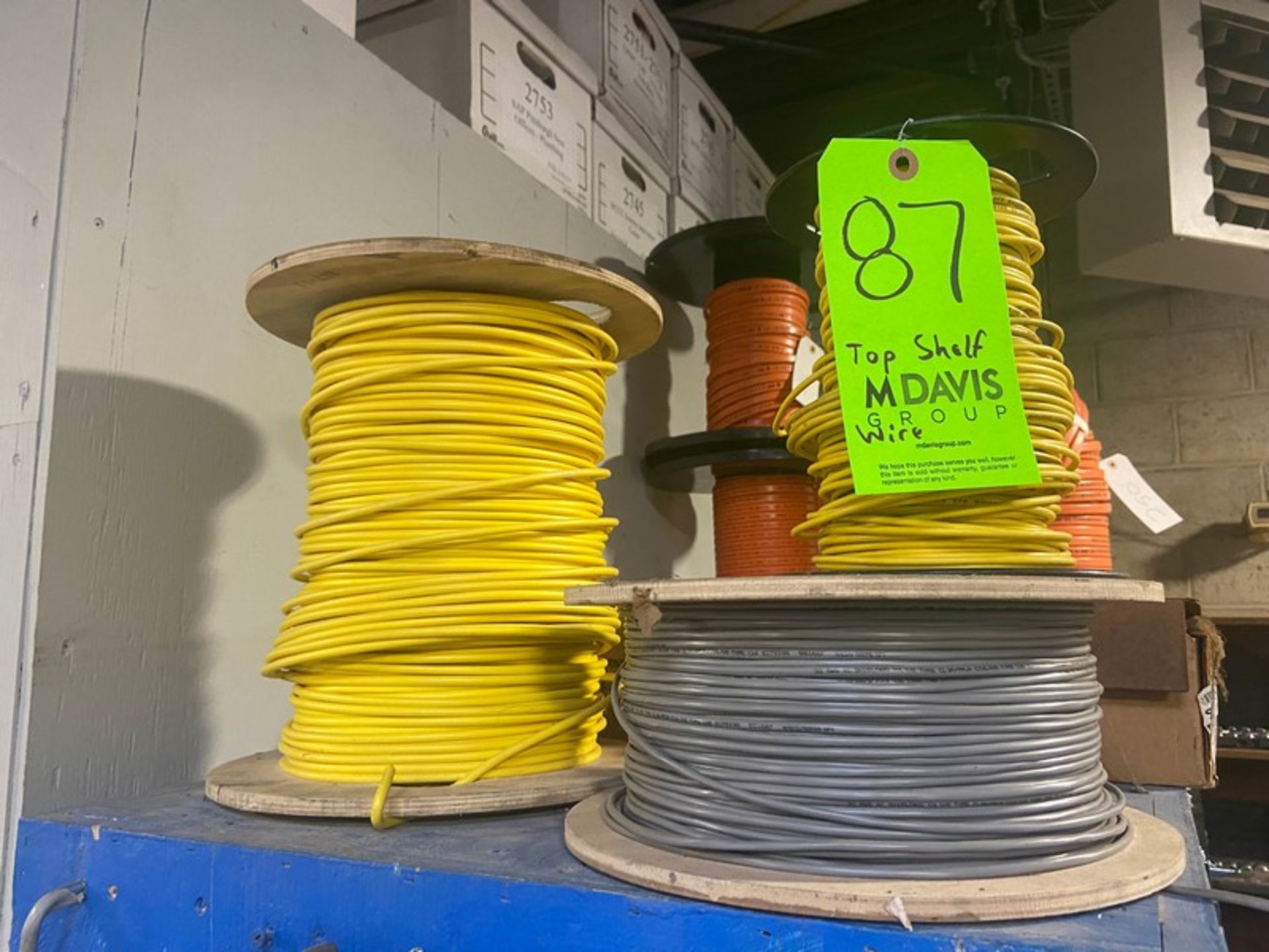 Sprolls of Underground Tracer Wire (Yellow & Orange) with Security Wire (Gray)(LOCATED IN - Image 2 of 3