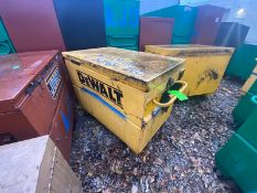 DeWalt Gang Box, with Hinge Lid, Overall Dims.: Aprox. 50” L x 32” W x 34” H, Mounted on Wheels (