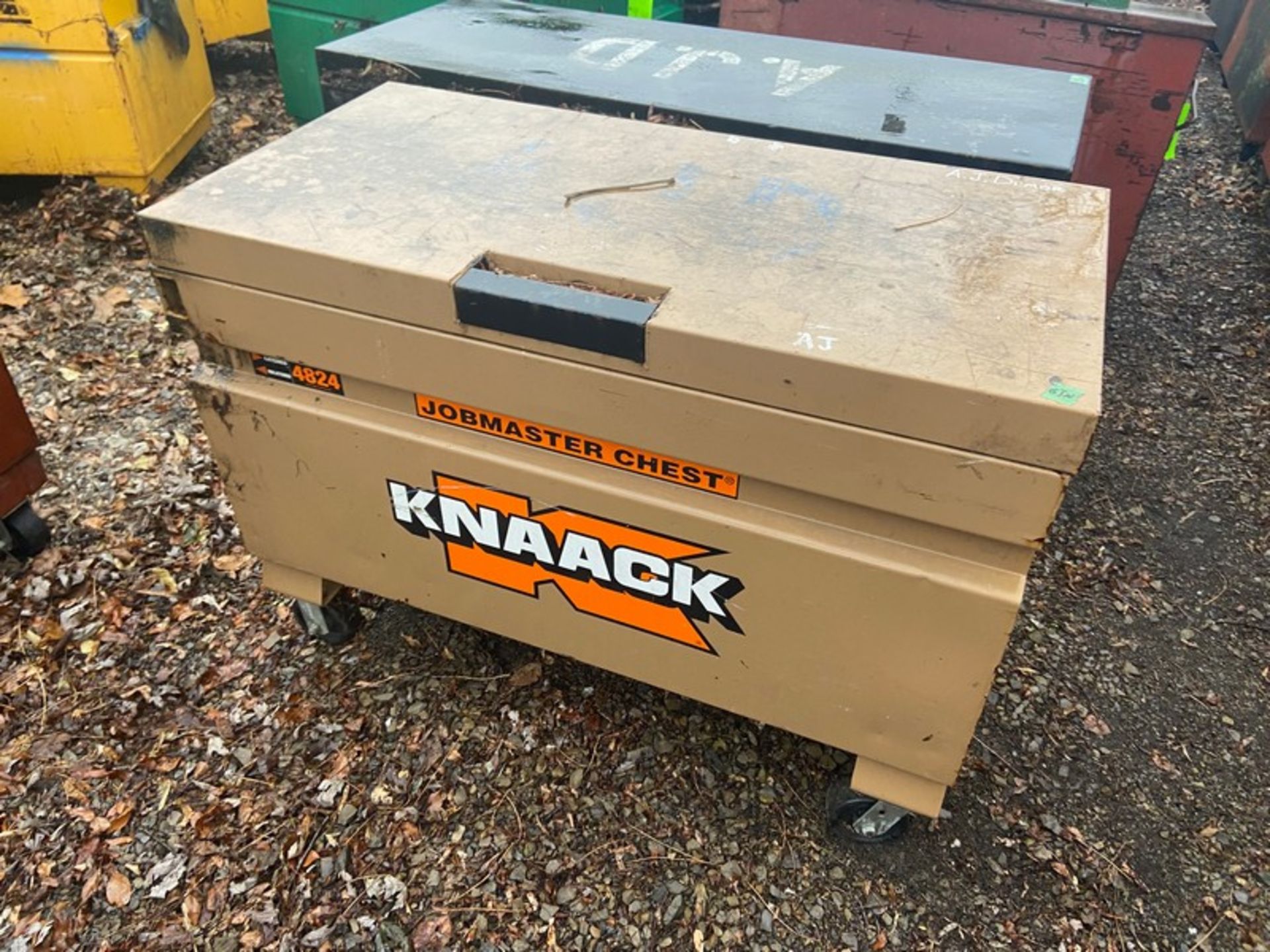 Knaack Gangbox, Overall Dims.: Aprox. 50" L x 32" W x 34" W, Mounted on Wheels (LOCATED IN