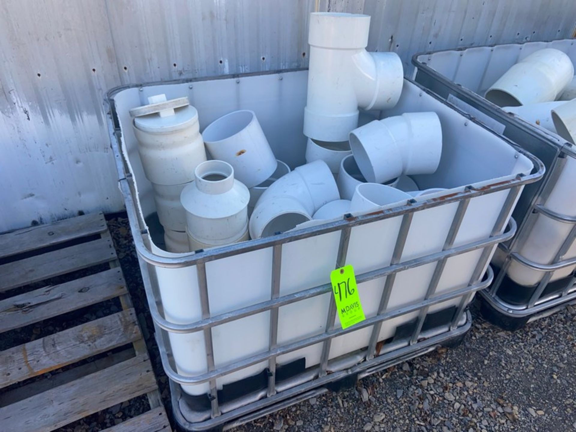 Assortment of PVC Fittings, with Cage Tote (LOCATED IN MONROEVILLE, PA)