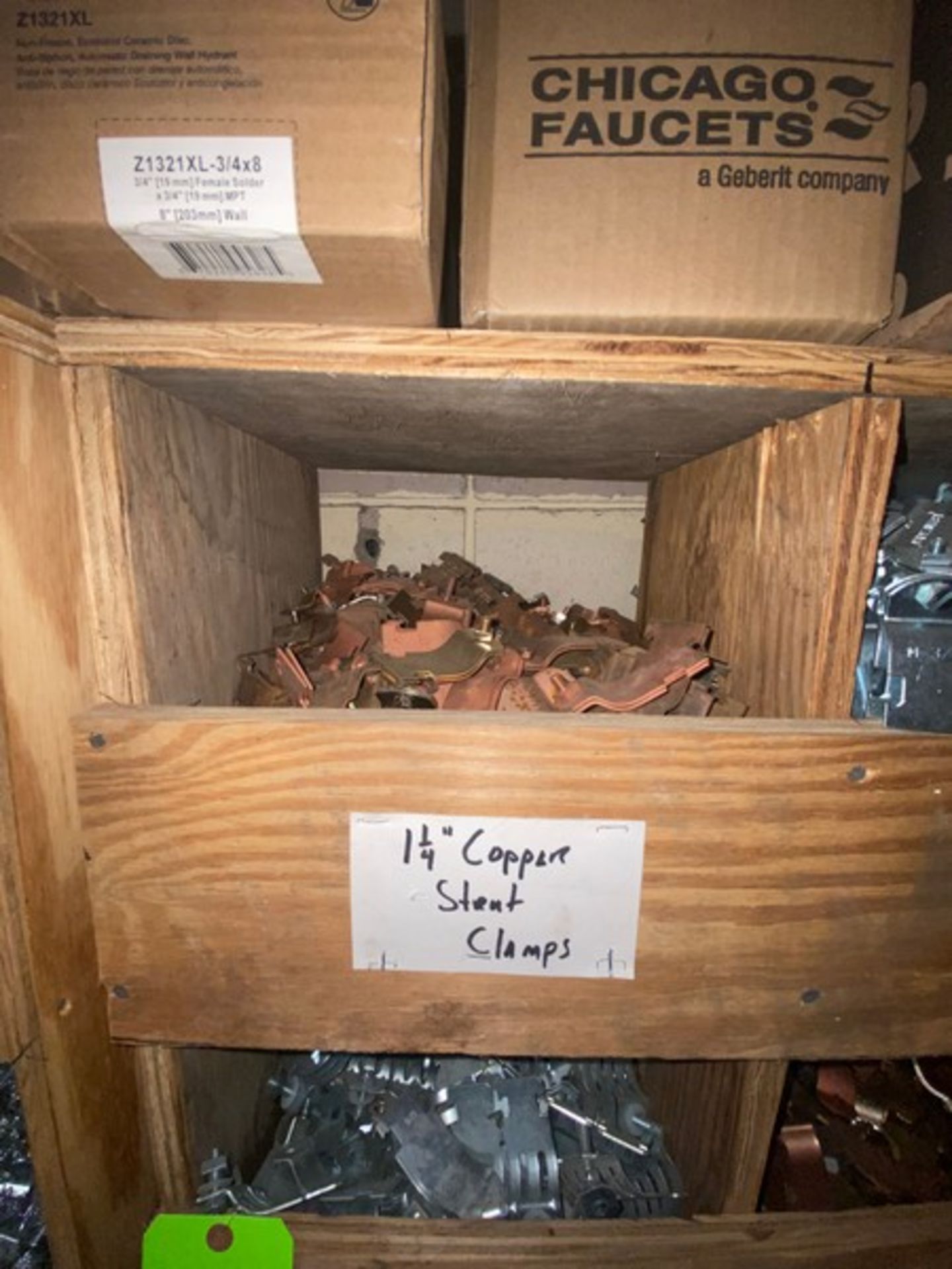 Contents of (25) Cubby's, Includes 1-1/4" Copper Strut Clamps, 3-1/2" Strut Clamps, 4" Copper - Image 4 of 28