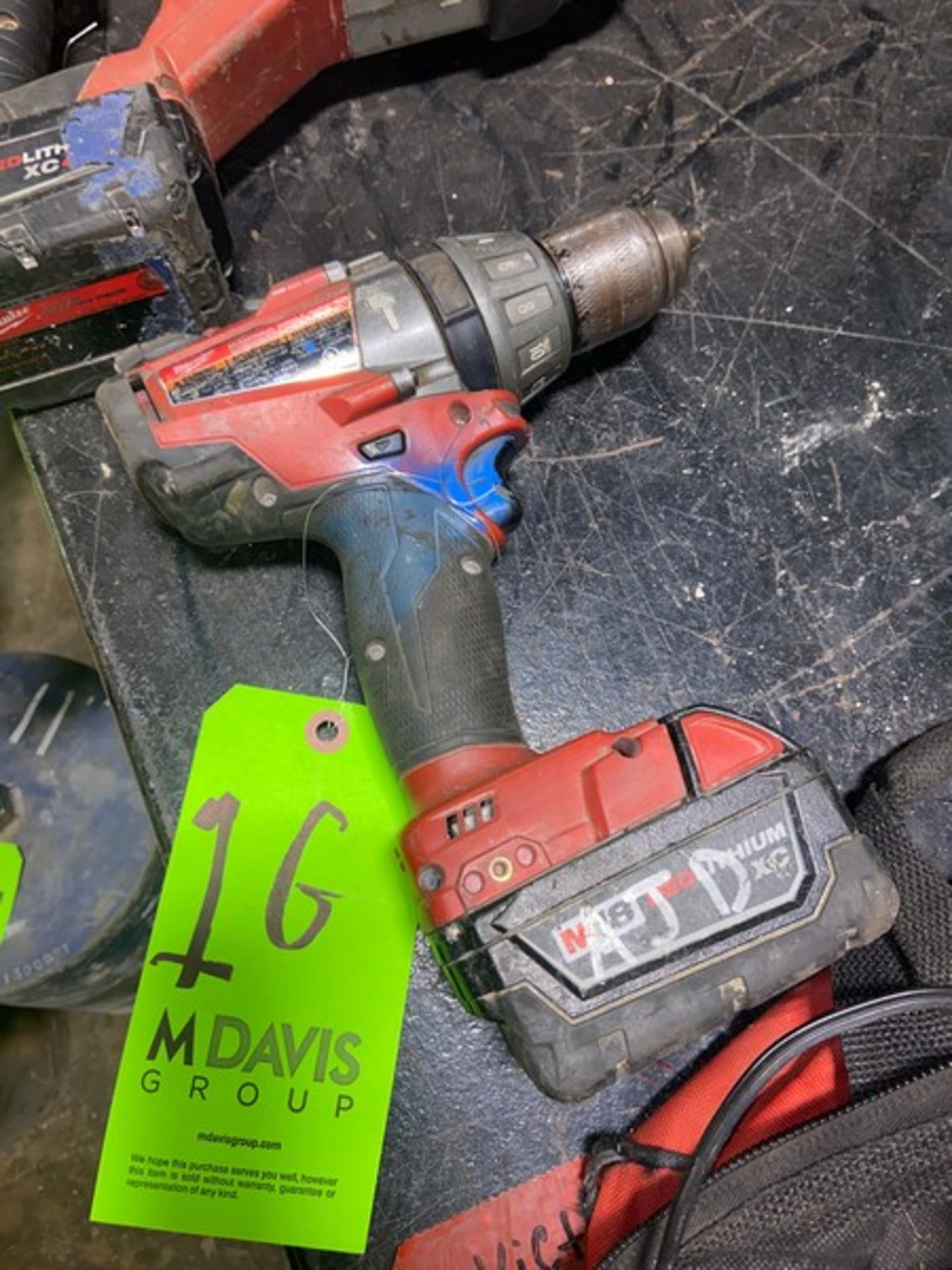 Milwaukee Cordless Drill, with M18 Red Lithium Battery (LOCATED IN MONROEVILLE, PA)