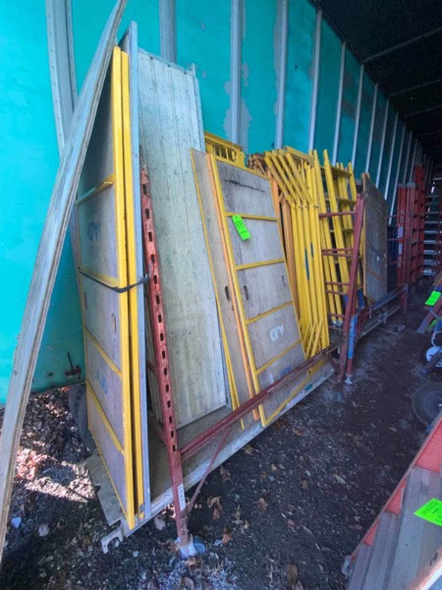 Scafeling Uprights, Cross Beams, and Platforms, with Portable Cart (LOCATED IN MONROEVILLE, PA) ( - Image 2 of 2