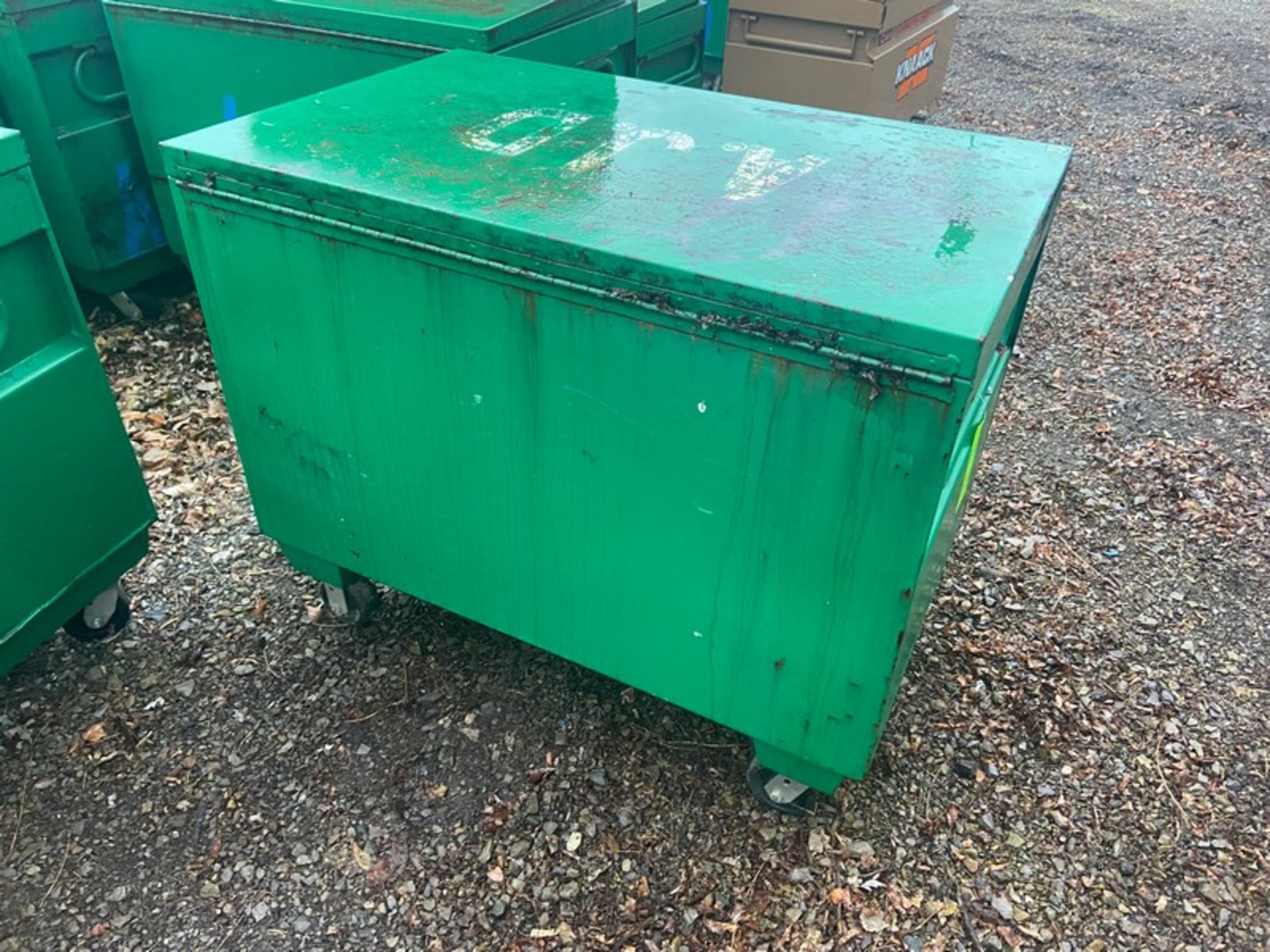 Greenlee Gangbox, Overall Dims.: Aprox. 50" L x 32" W x 34" H, with Handles, Mounted on Wheels ( - Bild 6 aus 8