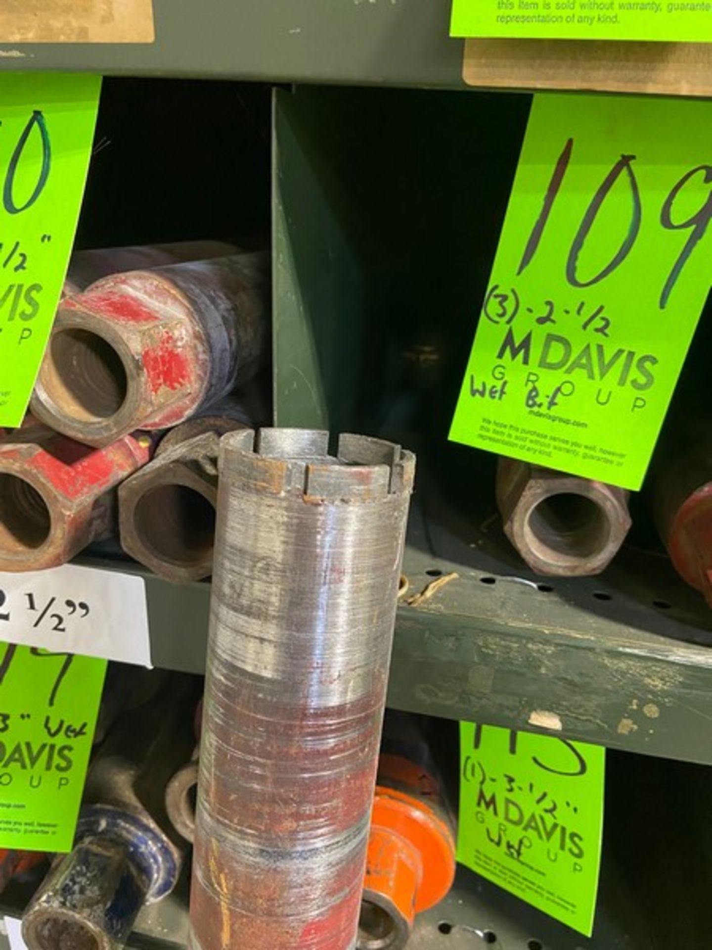 (3) 2-1/2” Wet Core Drill Bits (LOCATED IN MONROEVILLE, PA) - Image 5 of 5