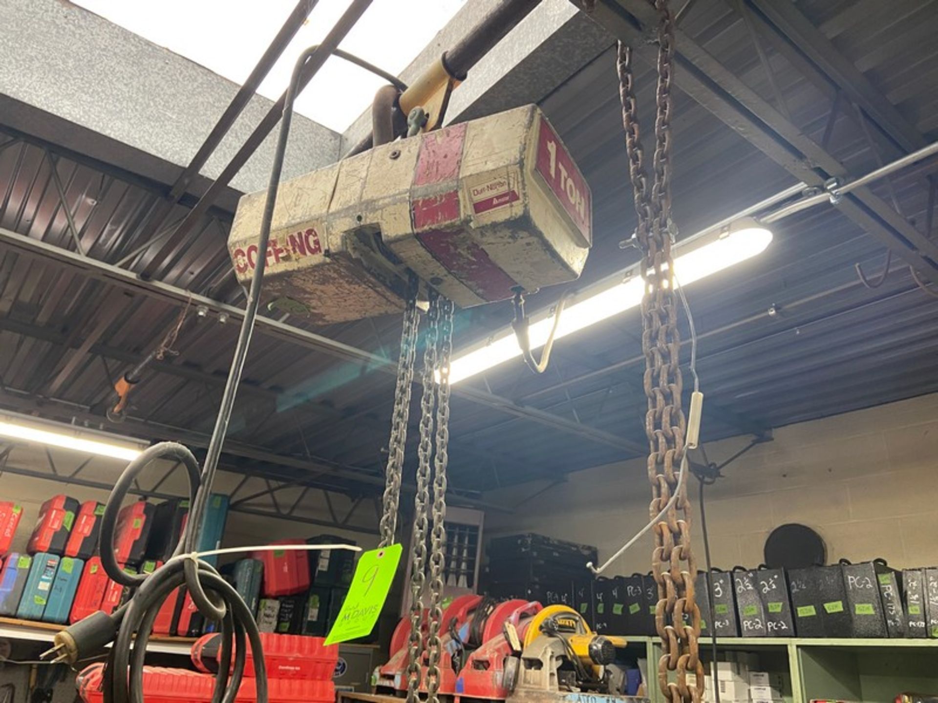 Coffing 1-Ton Electric Hoist (LOCATED IN MONROEVILLE, PA)(RIGGING, LOADING, & SITE MANAGEMENT - Image 2 of 4