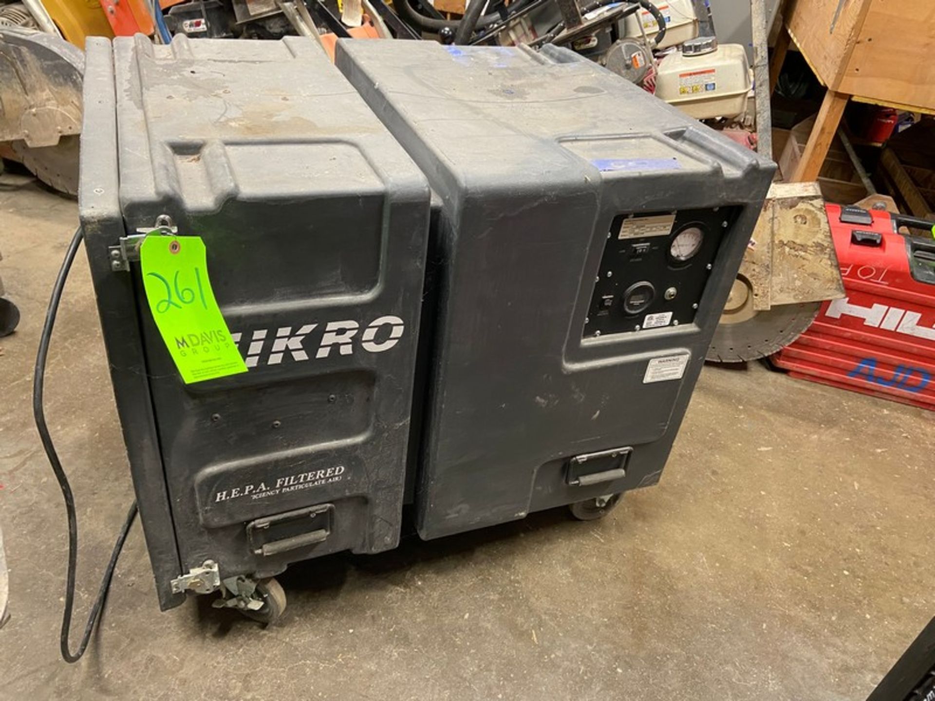 NIKRO H.E.P.A. Filter, M/N PS2009, S/N E401556, with Filters, 115 Volts, Mounted on Casters (LOCATED