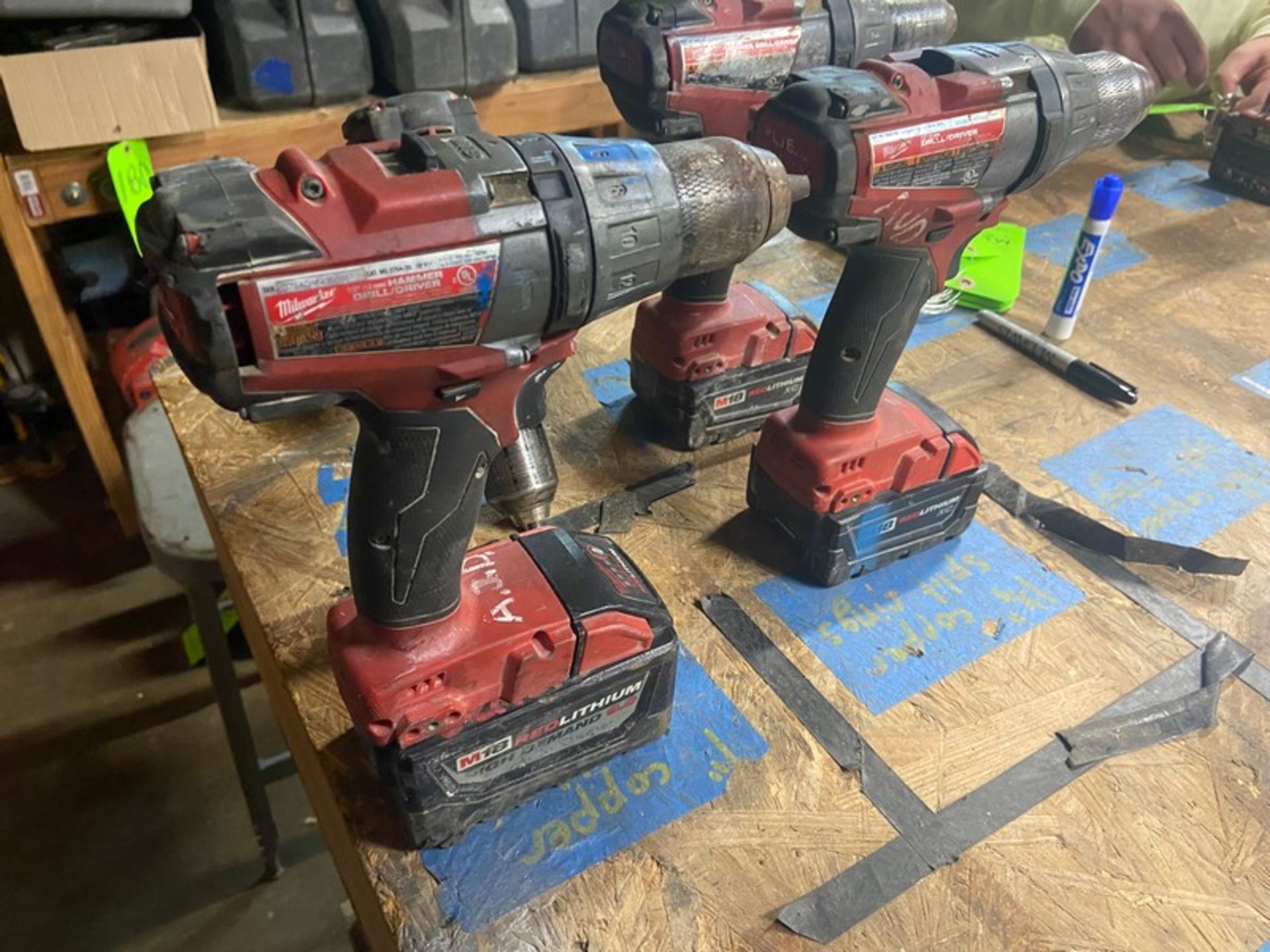 (4) Milwaukee Drills, 1-with M18 RedLithium High Demand 9.0 Battery, 2- with M18 RedLithium XC - Image 3 of 7