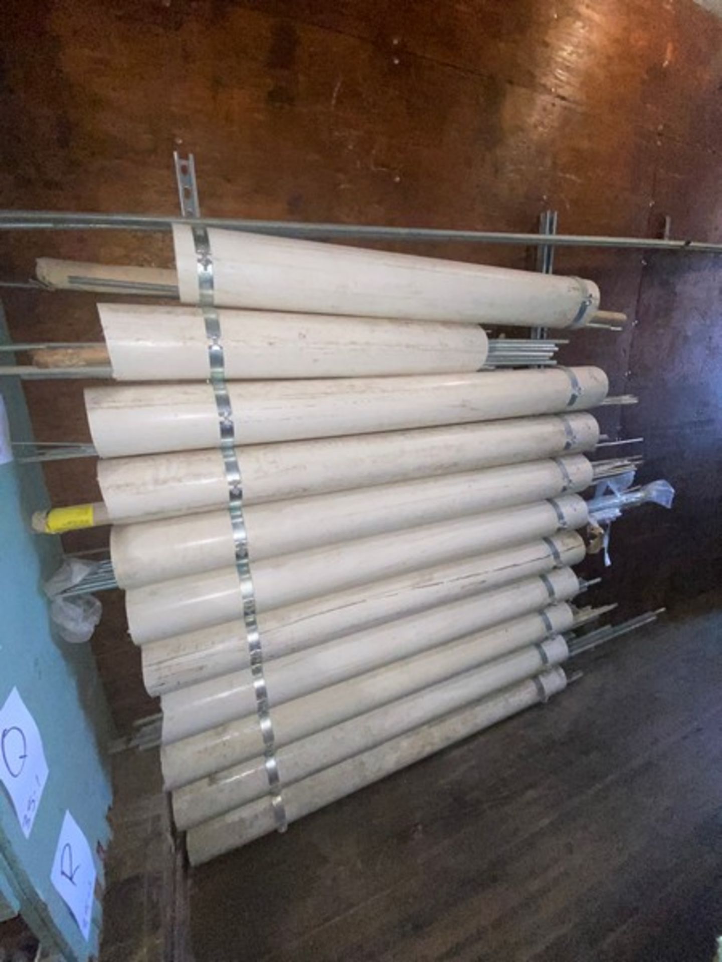 Assortment of Metal Rods 1/4-2", with PVC Sorting Rack (LOCATED IN MONROEVILLE, PA) - Image 2 of 4