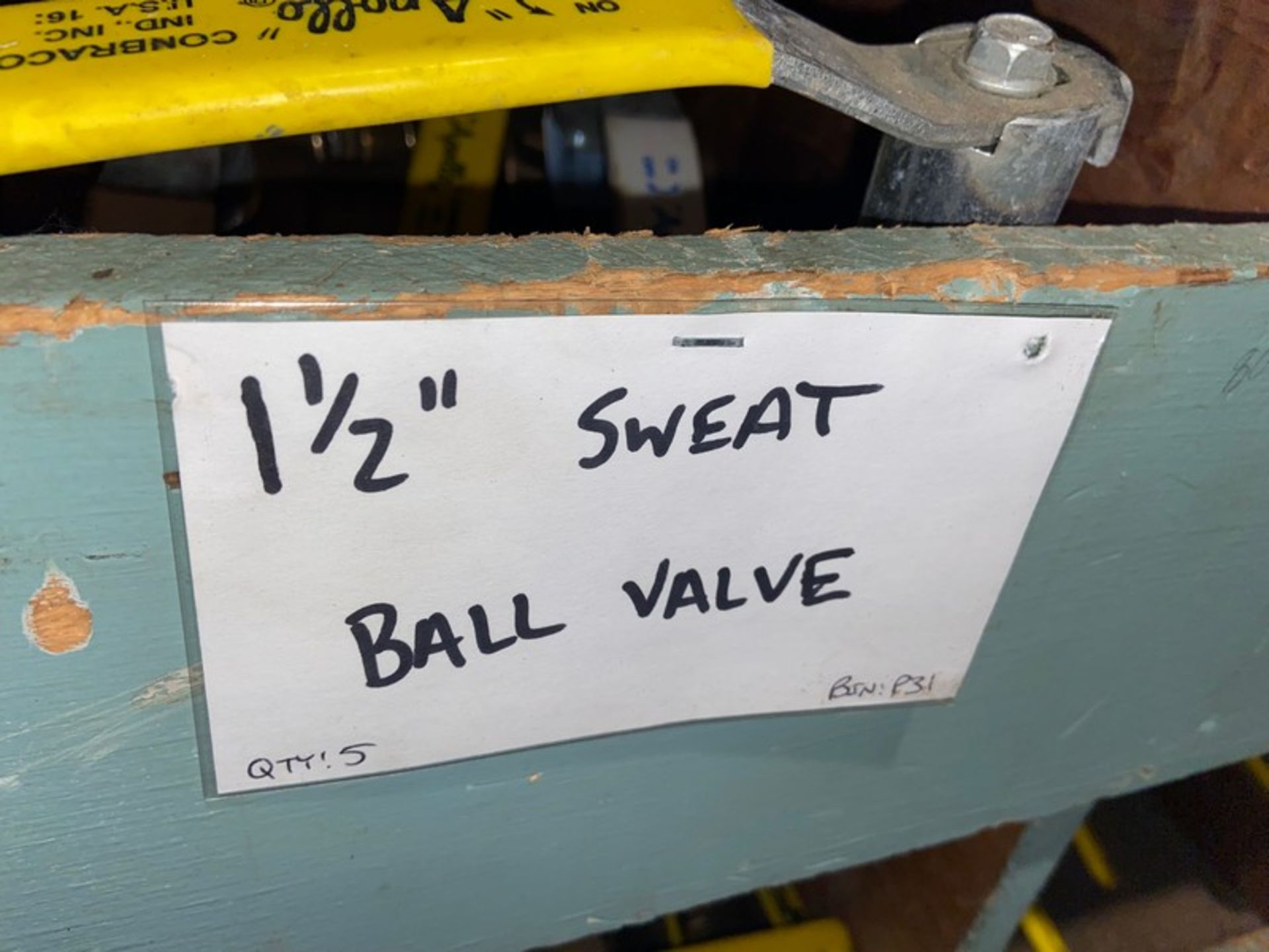 (9) 3/4" Sweat Ball Valve (Bin: P28); (12) 1" Sweat Ball Valve (Bin: P29); (4) 1-1/4" Sweat Ball - Image 8 of 17