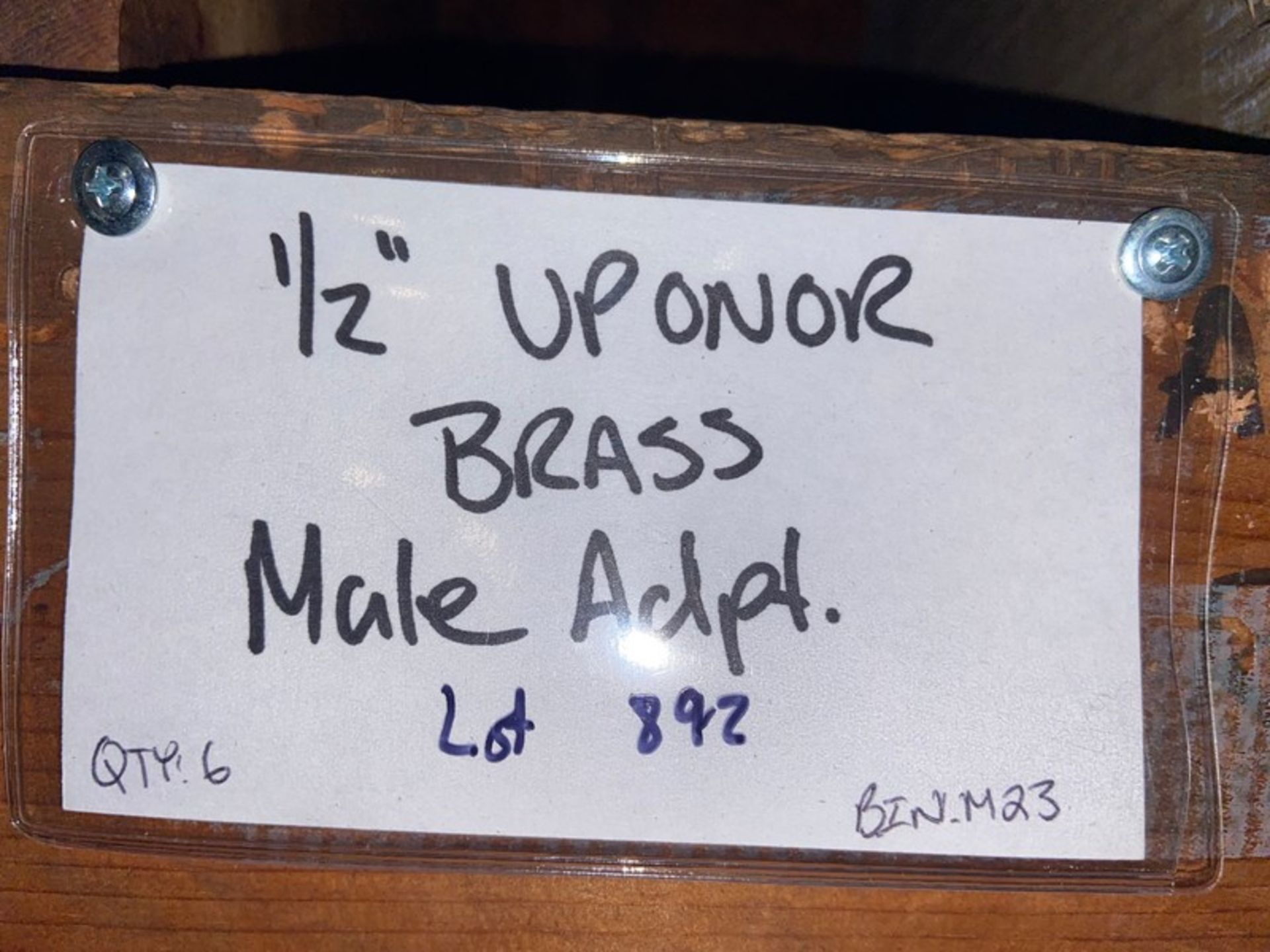 (6) 1/2” Uponor Brass Male Adapt (Bin:M23)(LOCATED IN MONROEVILLE, PA) - Image 2 of 2