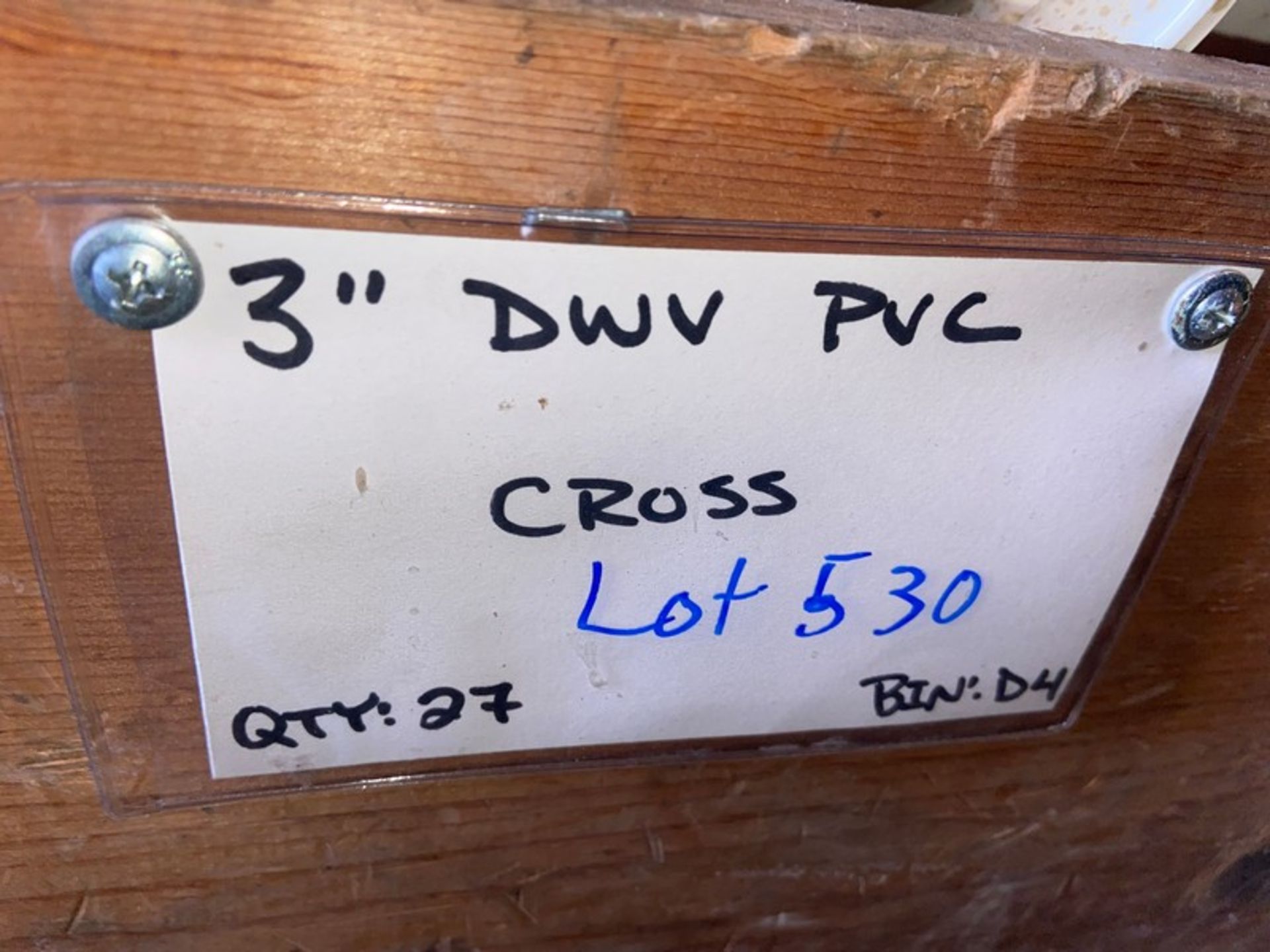 (27) 3” DWV PVC CROSS (Bin:D4) (LOCATED IN MONROEVILLE, PA) - Bild 4 aus 4
