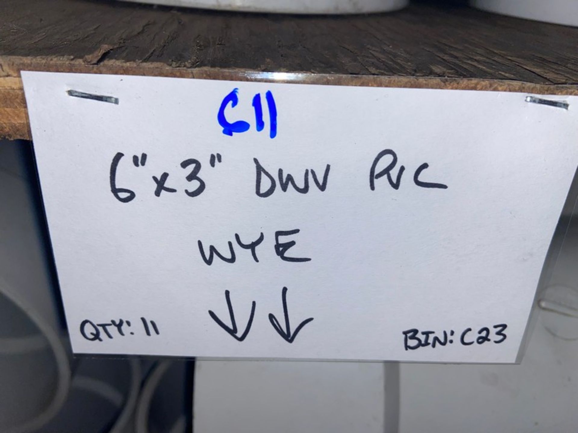(11) 6”x3” DWV PVC WYE (Bin:C23)(LOCATED IN MONROEVILLE, PA) - Image 3 of 3