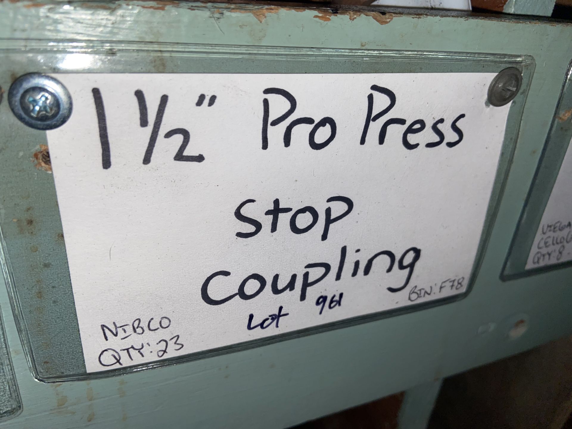 (23) NIBCO 1 1/2” Pro Press Stop Coupling (LOCATED IN MONROEVILLE, PA) - Image 2 of 2