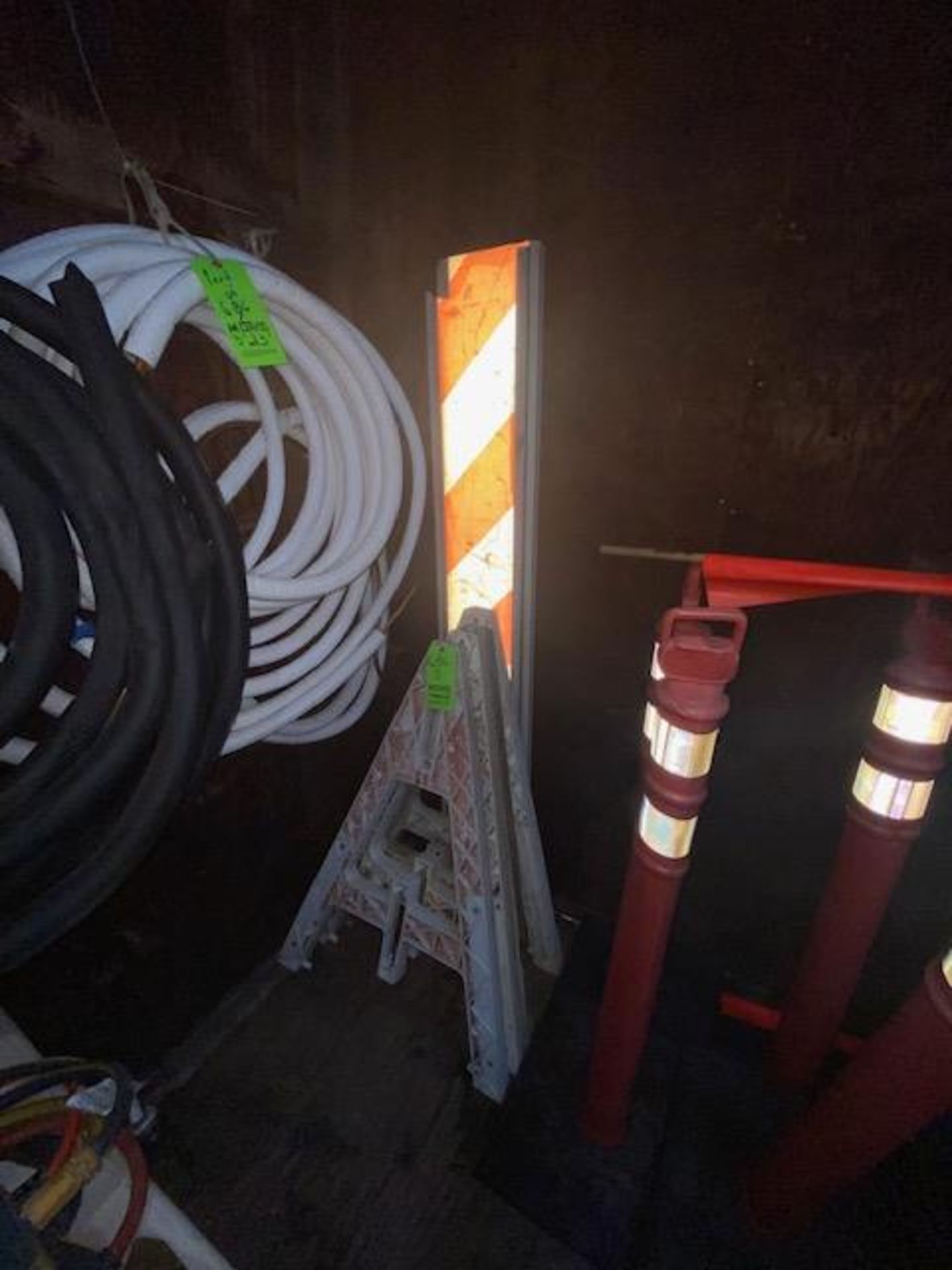 Lot of Assorted Safety Cones & A-Frames, with Orange Safety Flag (LOCATED IN MONROEVILLE, PA) - Bild 2 aus 3