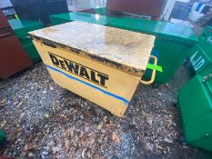 DeWalt Gang Box, with Hinge Lid, Overall Dims.: Aprox. 50” L x 32” W x 34” H, with Handles & Mounted