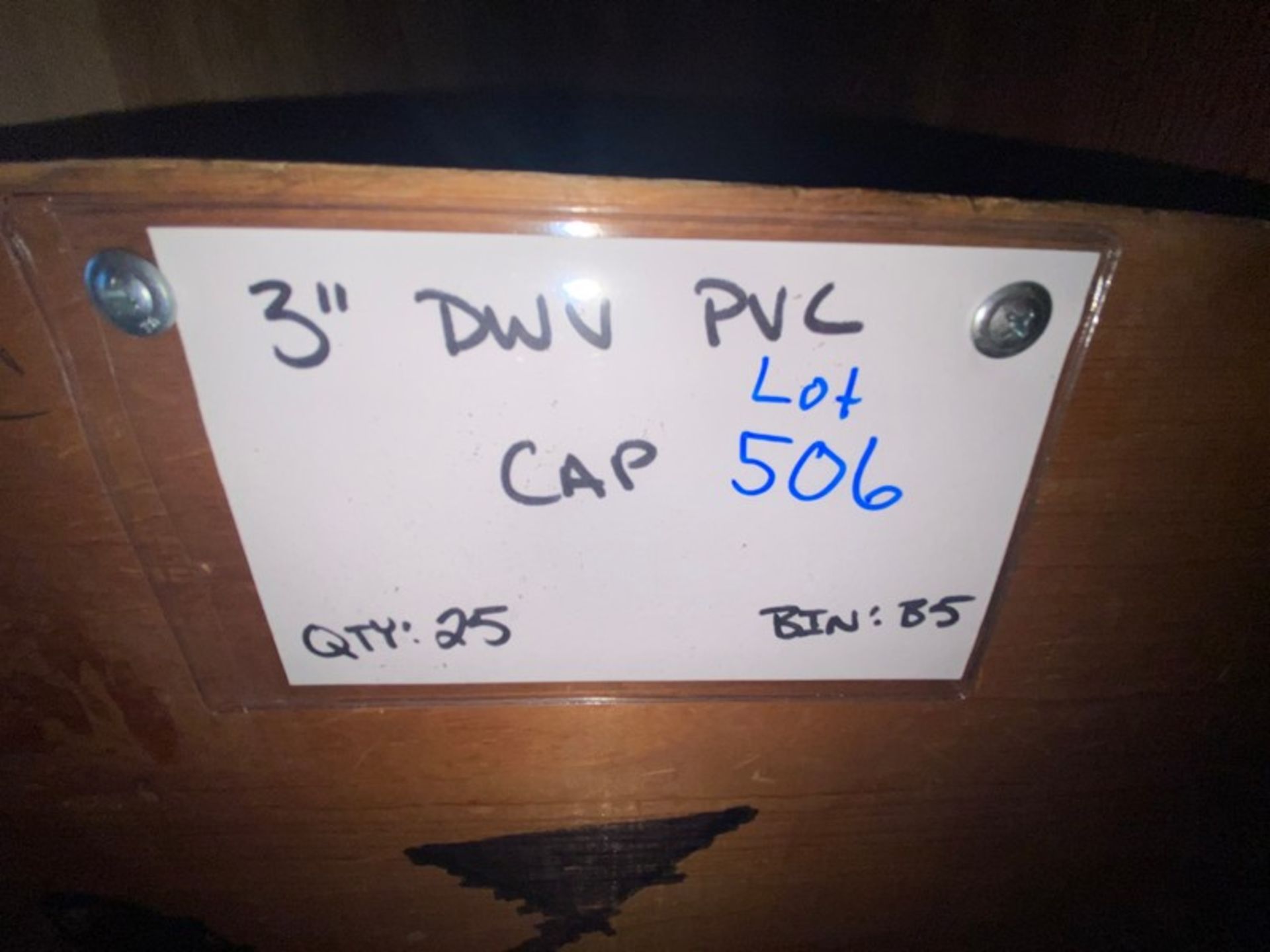 3” DWV PVC CAP (Bin:B5) (Trailer #5)(LOCATED IN MONROEVILLE, PA) - Bild 4 aus 4