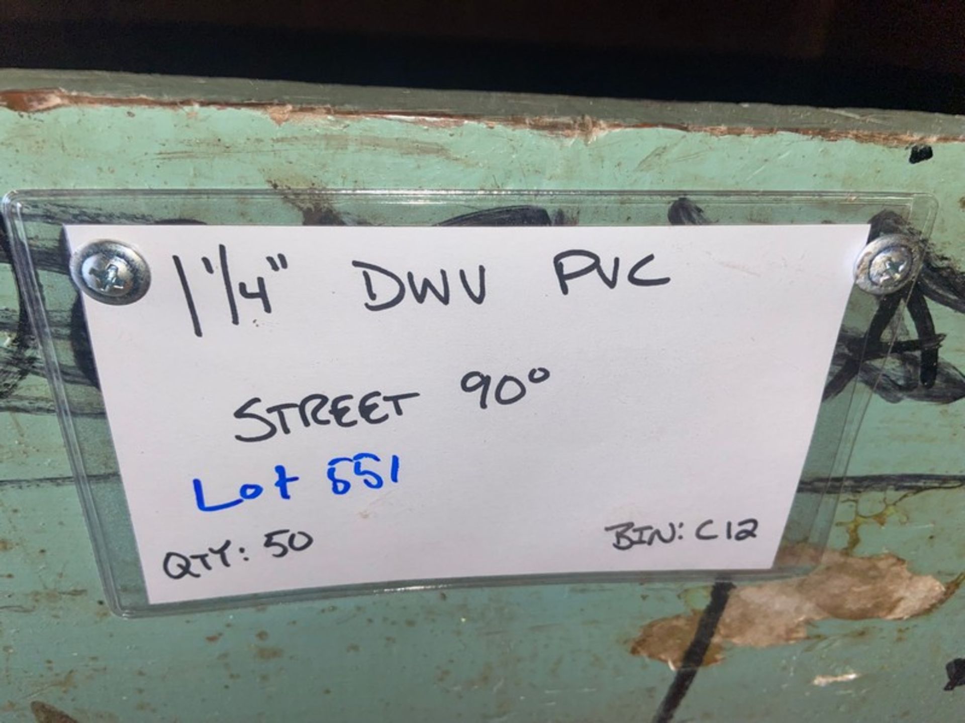 (50) 1 1/4” DWV PVC STREET 90’ (Bin:C12)(LOCATED IN MONROEVILLE, PA) - Image 2 of 4