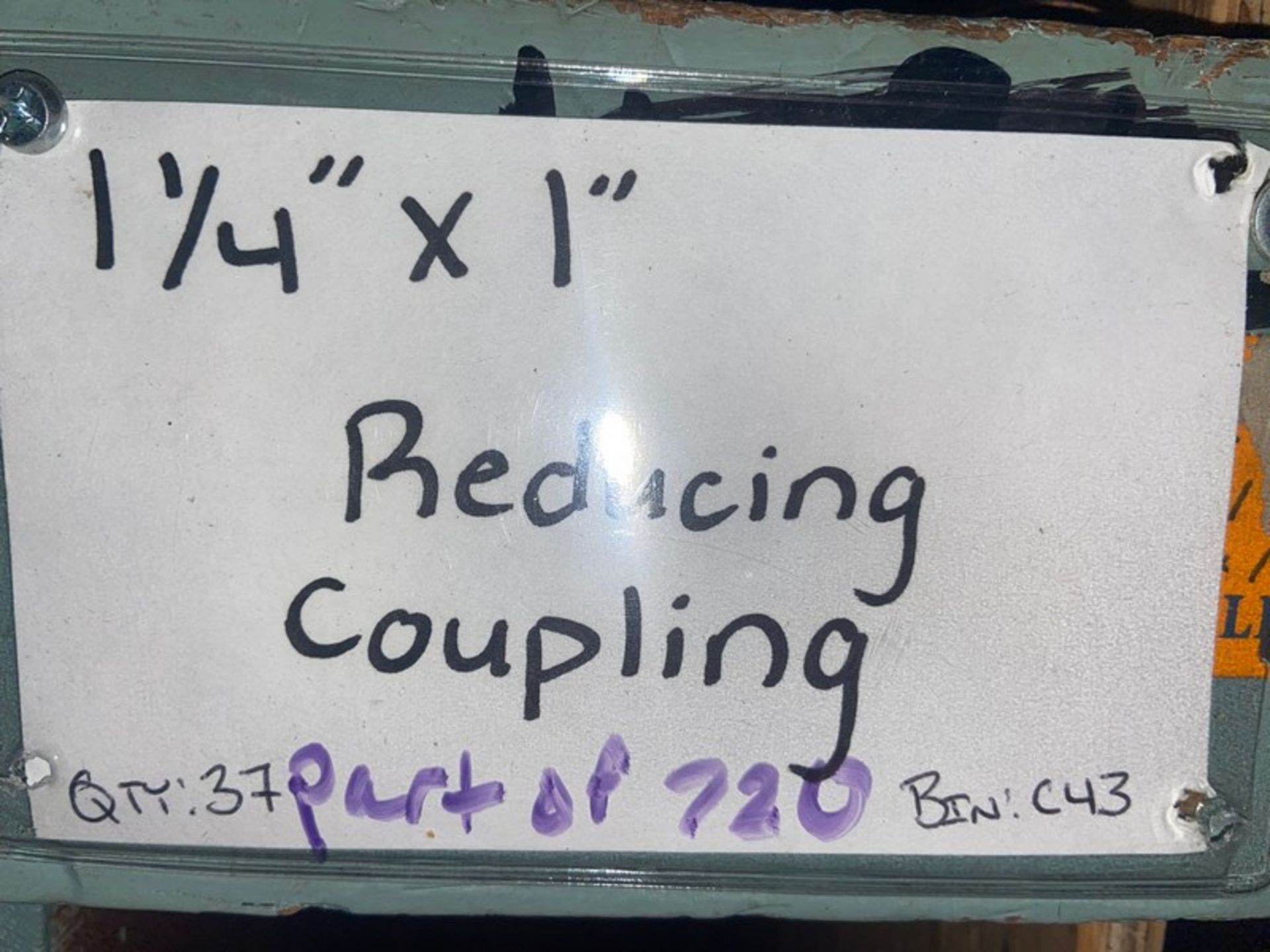 (3)1 1/2” x 1/2” Reducing Coupling(Bin:C44); (37)1 1/4” x 1 Reducing coupling (Bin:C43) (LOCATED - Image 4 of 4