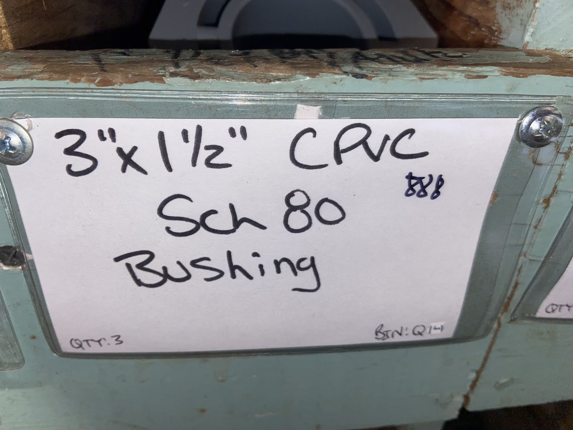 (9) 2 1/2”x 1” Female CPVC SCH 80 Bushing (2) 2 1/2”x 2” CPVC SCH 80 Bushing (BinQ12-Q18) (3) 3x” - Image 6 of 6