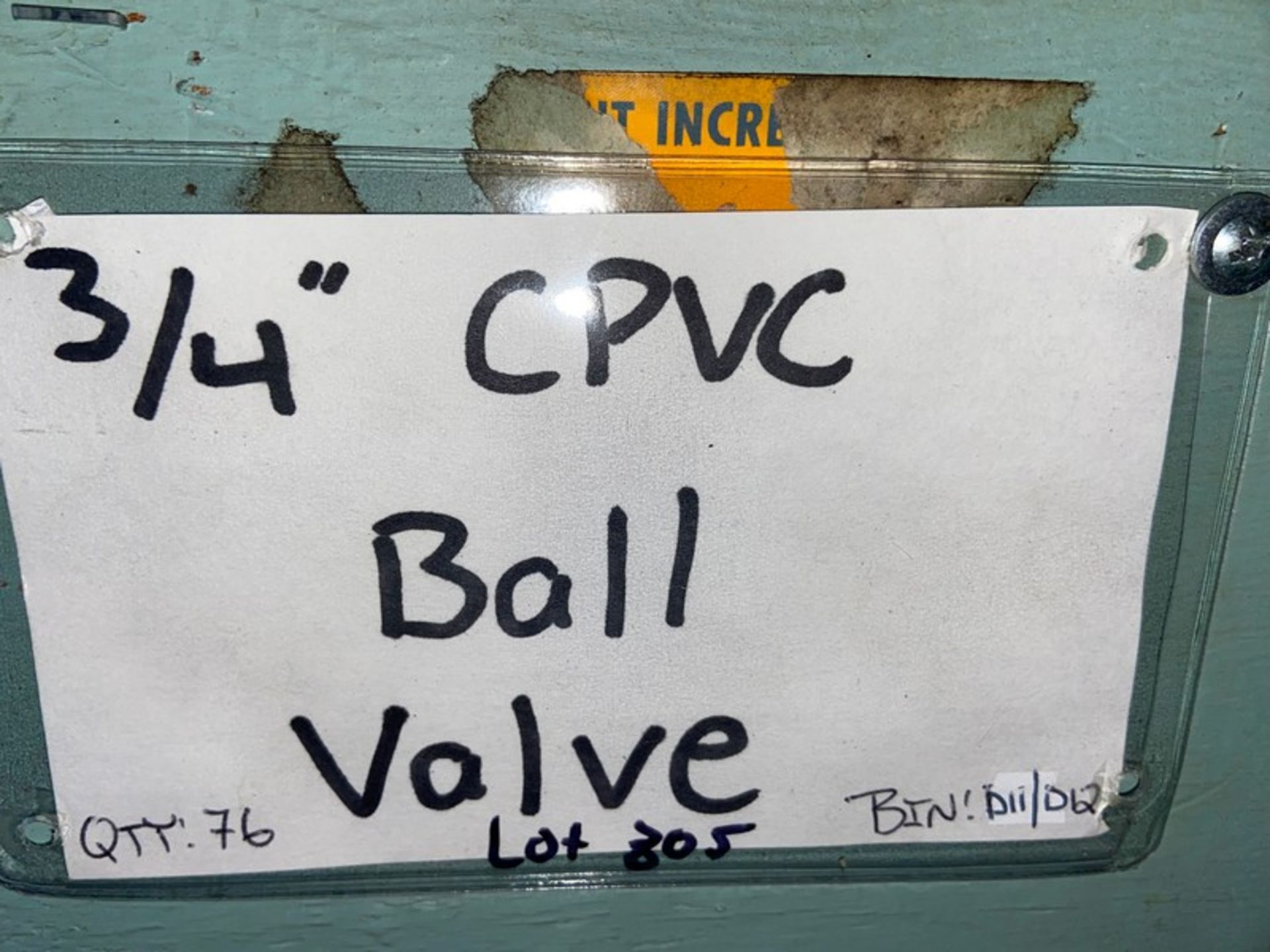 (76) 3/4” CPVC Ball valve (Bin:D11/D12) (LOCATED IN MONROEVILLE, PA) - Image 2 of 2